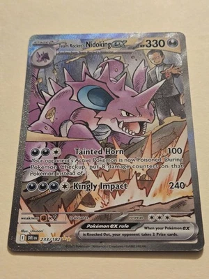Team Rocket's Nidoking ex 233/182 Sv10: Destined Rivals Holo SIR Pokemon TCG  - Image 1 of 4