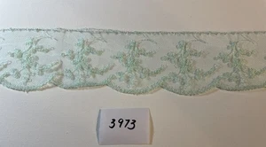 Mint Green Chantilly Lace Trim-2-5/8" Wide x 2 yards long -Stock #3973 - Picture 1 of 1