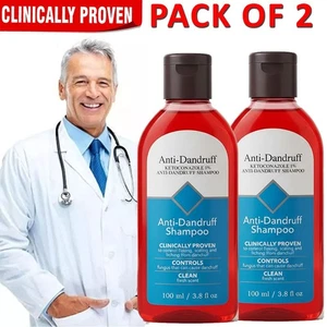 Anti Dandruff Hair Care Shampoo 100ml (Clinically Proven) New With Box - 2 Pack - Picture 1 of 12