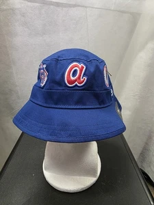Cappello a secchiello Atlanta Braves New Era S MLB nuovo con etichetta - Foto 1 di 8