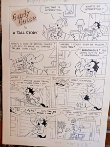 original 1951 Gandy Goose Kunst UND 1951 Mighty Mouse Comic Buch es wurde gedruckt in - Bild 1 von 5