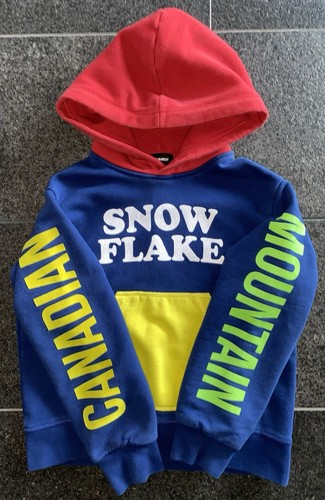 DSQUARED2 F W 2020 SNOW FLAKE 10Y BAMBINI 10 ANNI FELPA CON CAPPUCCIO MAGLIONE FELPA tizio