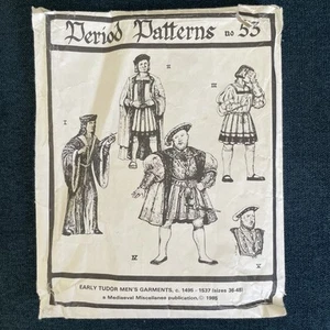 Henry VIII Early Tudor Garments Costumes Period Patterns Sewing Pattern #53 - Picture 1 of 2