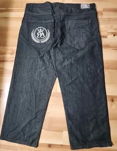 Red Ape Vintage Jeans Herren 50/5XL Y2K Big & Tall bestickt grau mit roter Naht - Bild 1 von 9