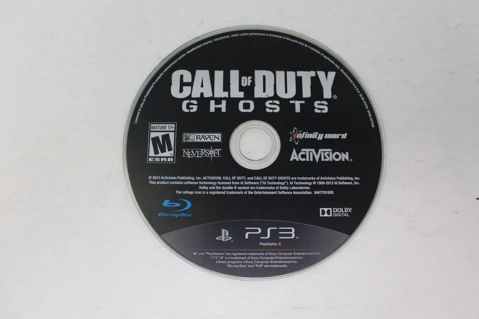 Call of Duty: Ghosts (Sony Playstation 3 PS3) DISC ONLY - Image 1 of 1