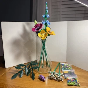 8 LEGO Wildflowers + 2 Ferns Lego Botanicals 10313 Set Daisy Queen Anne's Lace - Picture 1 of 8