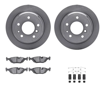 For BMW 735i 1985-1986 R1 Concepts Rear Brake Kit w Euro Ceramic Pads - Image 1 of 4