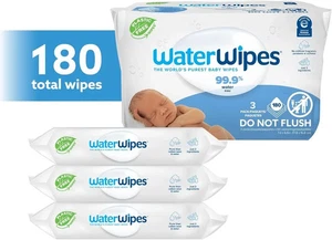 Toallitas de agua originales sin plástico para bebés, 99,9 % toallitas a base de agua, sin perfume - Imagen 1 de 6