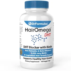 DrFormulas Hairomega DHT-Blocker für Männer & Frauen - Behandlung von Haarausfall - Bild 1 von 1