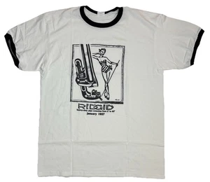 Camiseta vintage de publicidad de pinup retro herramientas llave de tubo Ridgid de la década de 2000 para hombre L - Imagen 1 de 6