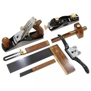Neilsen 7pc Woodworking Plane Wood Hand Carpenters Square Shaver Tool Set - Picture 1 of 2