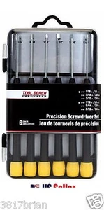 Precision SCREWDRIVER SET 6 piece KIT 3 slotted + 3 phillips small Mini - Picture 1 of 6