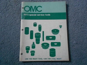 1973 OMC SPECIAL SERVICE TOOLS CATALOG FACTORY MANUAL ORIGINAL BOAT MOTOR INFO - Picture 1 of 11