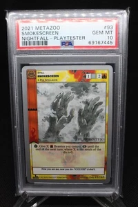 PSA 10 Smokescreen - 93/163 2021 Spieltester/Probe Nightfall - Metazoo Karte - Bild 1 von 2