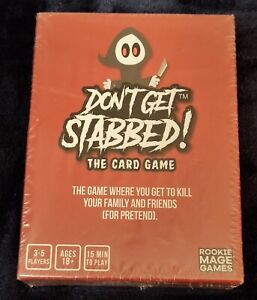 Don't Get Stabbed! The Card Game by 2019 Rookie Mage Games Inc Sealed 18+