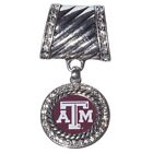 TEXAS A&M AGGIES PENDANT Scarf Chain Rhinestone Silver Necklace Jewelry Charm 