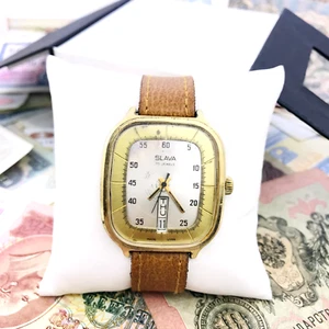 🔥 Rare Slava Refrigerator USSR Soviet Wristwatch Wrist Watch 2428 Fridge 🛠 - Picture 1 of 15