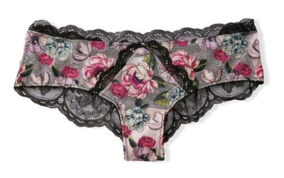 PANTY DESCARADA BORDADA ROSAS SALVAJES MUY SEXY VICTORIAS SECRET XS S M L XL NUEVO CON ETIQUETAS Foto 1 de 4