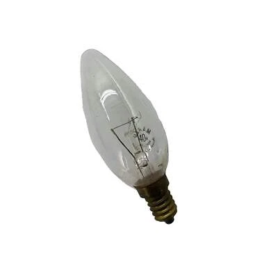 Osram Plain Candle Lamp Globe Bulb Light SES 40W 240/250V - Image 1 of 4