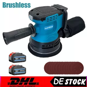 Für Makita Akku-Exzenterschleifer 18V Schleifmaschine 5500mAh 2Akku & Ladegerät - Bild 1 von 11