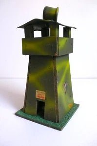 DEPREUX CAMP MILITAIRE TOUR PROJECTEUR ANTI-AÉRIEN BOIS Ht 18cm 1960 BONÉTAT - Imagen 1 de 5
