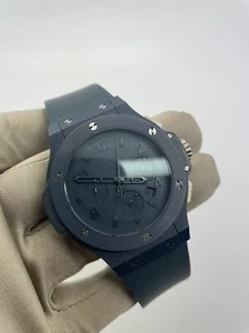 Hublot Big Bang 44mm Blue Ceramic Titanium 500 Piece LE 301.EI.5190.RB 2013 B+P - Picture 1 of 16