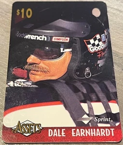 1996 Classic Assets Nascar $10, Ten Minute Sprint Calling Card Dale Earnhardt - Picture 1 of 2