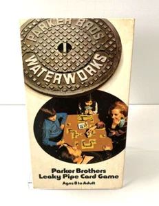 Waterworks Game Leaky Pipe Card Parker Brothers 8 to Adult Complete 1972 Vintage - Picture 1 of 5