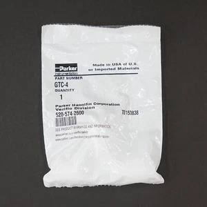 Parker GTC-4 Pargrip PFA Compression Tube Union, 1/4" Tube OD - Picture 1 of 4