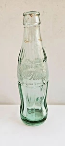 Botella de vidrio vintage verde/azul cirílica de Coca-Cola - etiqueta inglesa 1982 - Imagen 1 de 6