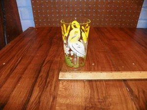 Vassoio vetro fenicottero giallo vintage ANCHOR HOCKING - Foto 1 di 5