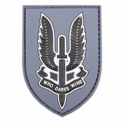 VAN OS 3D Rubber Patch WHO DARES WINS Abzeichen British Special Air Service Emblem