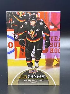 2021-22 Upper Deck Series 1 UD Canvas Mikael Backlund #C11 - Picture 1 of 2