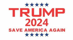 Pegatina troquelada TRUMP 2024 ANTI BIDEN 6" X 3,75" - Imagen 1 de 1