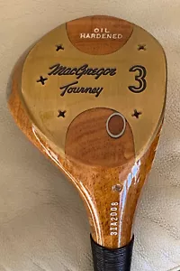 Unused Mens Macgregor Tourney No 3 wood - persimmonm head - Picture 1 of 5