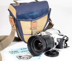 Canon EOS 500n 35mm AF SLR Film Camera 28-80mm Telephoto Zoom Lens - Picture 1 of 4