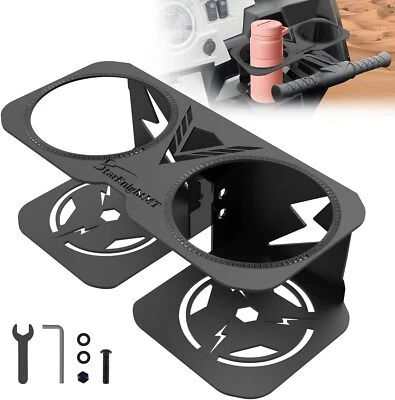 Dual Cup Holder Beverage Bottle Drink Dash Mount for Polaris RZR 1000 XP/RZR 900 Foto 1 de 4