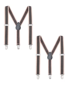 Buyless Fashion Adjustable 2 Pack Suspenders for Kids Elastic 1" - Y Back Design - Picture 1 of 210