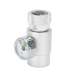 CO2 Nachfülladapter Anschluss Gasregulator Silber Soda ASA Mit 3000psi Mano FA - Bild 1 von 22
