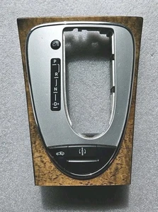 03-06 Mercedes W211 E500 Gear Shift Shifter Wood Trim Bezel 2118205410 OEM - Bild 1 von 10