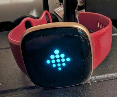 Google Fitbit Versa 4 Fitness Smartwatch, built-in GPS, Beet/Copper Rose. Boxed. - Image 1 of 2
