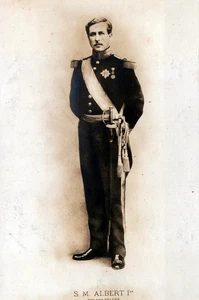 Cartolina fotografica reale re alberto I belga rppc - Foto 1 di 2