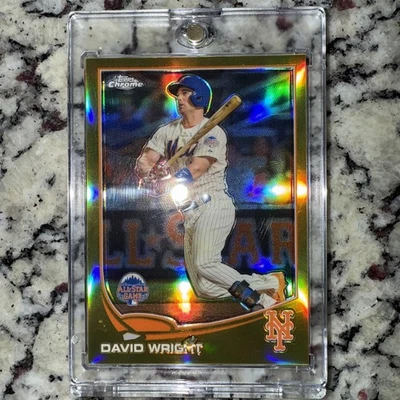 2013 Topps Chrome David Wright All Star Game Gold Refractor /250 New York Mets - Image 1 of 4