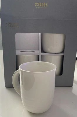 ROBERT GORDON White Mugs Set of 4 - image 1 of 4