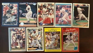 9 Different Greg Vaughn Cards Including Rookie - Picture 1 of 1