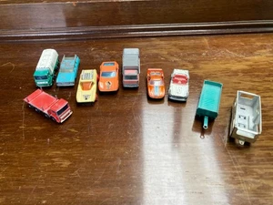 Coches y camionetas y remolques retro Matchbox vintage x 10 según fotos - Imagen 1 de 5