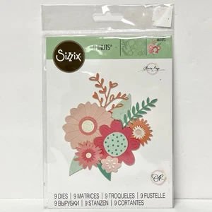 Universal Metall Stanzwerkzeug Sizzix Thinlits kräftige Blumen 665473 - Bild 1 von 2