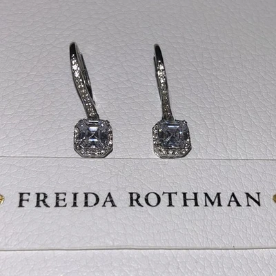 Brincos pendurados de prata esterlina com alavanca traseira Freida Rothman - Imagem 1 de 4
