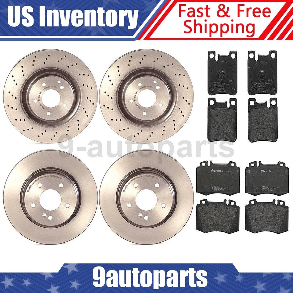 Kit de pastillas de freno delantero trasero Brembo OE para Mercedes-Benz C32 AMG 2002-2004 Foto 1 de 4