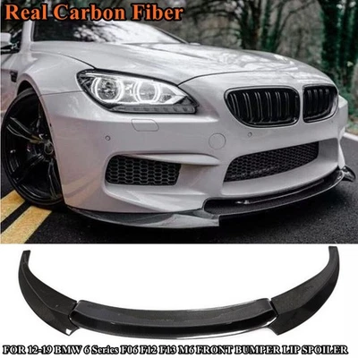 ALERÓN LABIO PARACHOQUES DELANTERO FIBRA CARBONO REAL PARA BMW SERIE 6 12-19 F06 F12 F13 M6 Foto 1 de 4